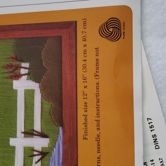 Summer Rainbow Crewel Kit 1983 Vintage by Creative Circle 1517 12x16 - Picture 4 of 8